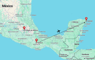Mapa do itinerário de DIA DE LOS MUERTOS