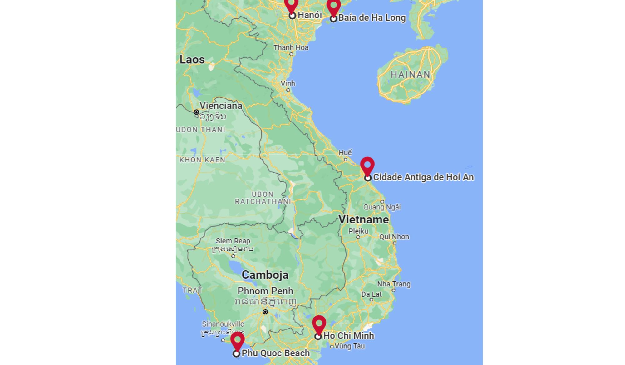 Mapa do itinerário de PATRIMÓNIO, CHARME E SIMPATIA