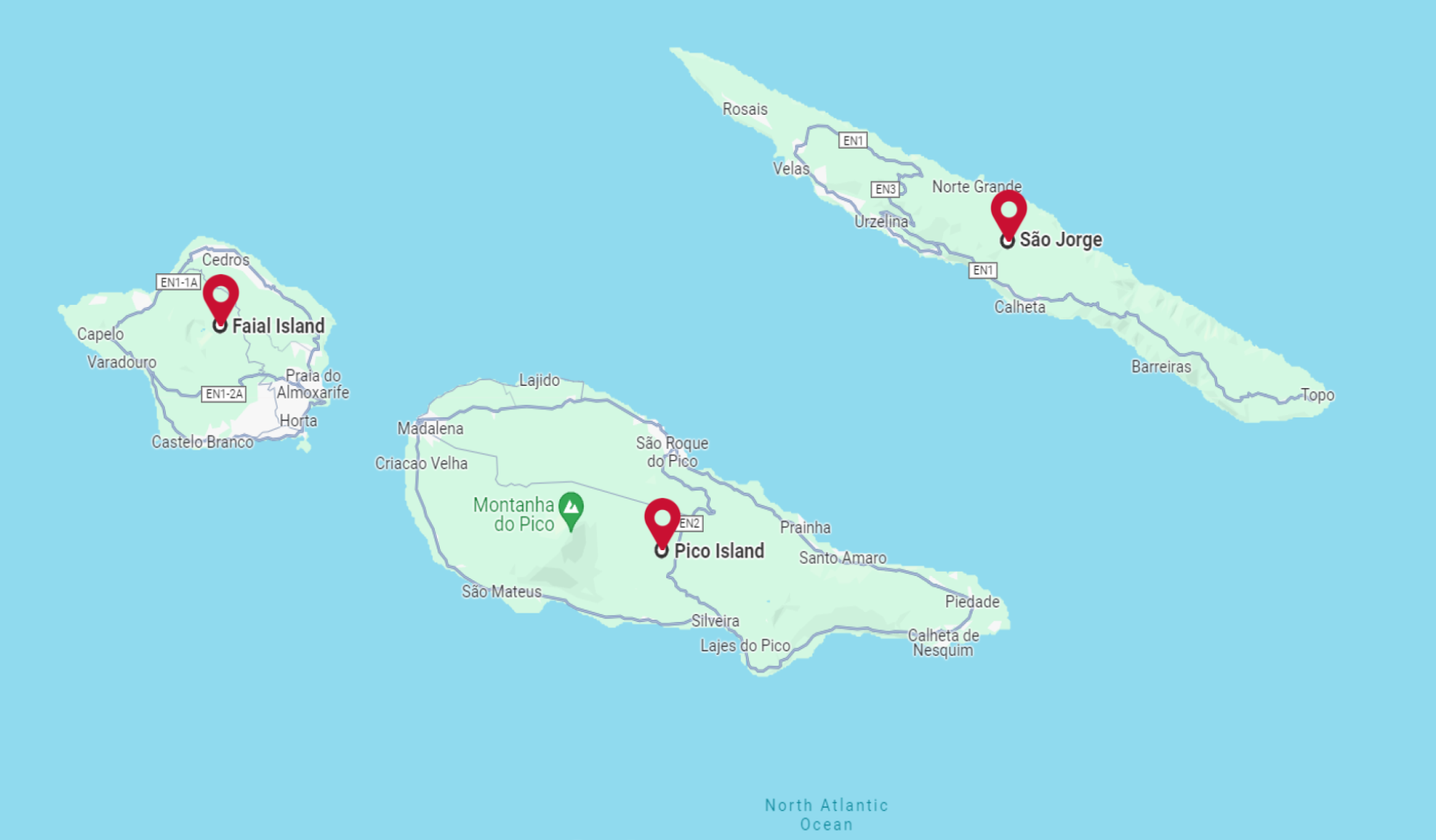 Mapa do itinerário de BETWEEN TRAILS AND LANDSCAPES